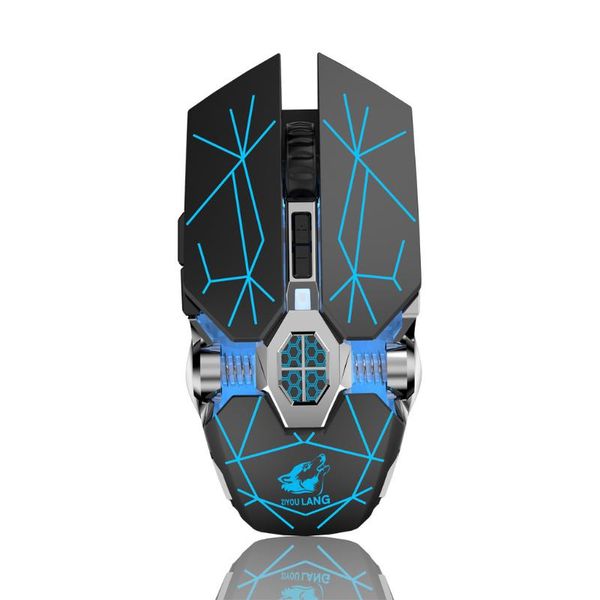 

mice x13 wireless gaming mouse rechargeable silent ergonomic 6 keys backlit 2400 dpi for lapcomputer pro gamer