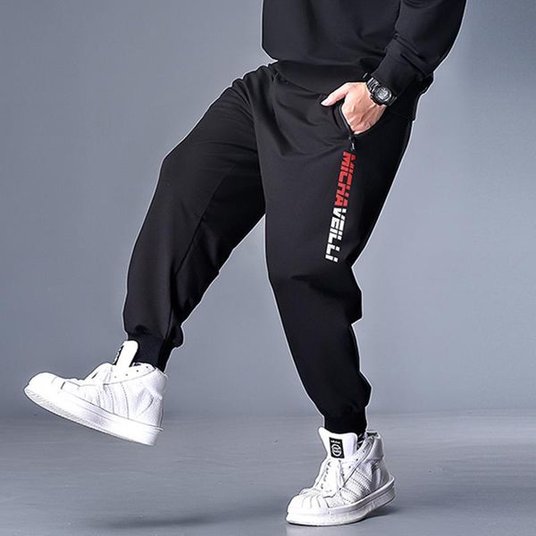 

men black jogging sports trousers plus large size -7xl stretch harem long pants footwear crystal loose dropship men's