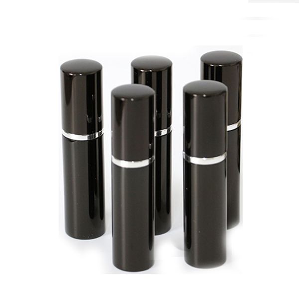 Bottiglia di atomizzatore di profumo riutilizzabile da viaggio mini nera per custodia per pompa di profumo spray portatile Bottiglie vuote Fragranze per la casa 3ML 5ML 10ML