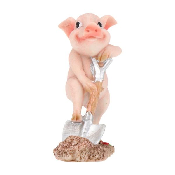 

planters & pots cartoon lovely piggy adornment resin miniature figurine deskdecor