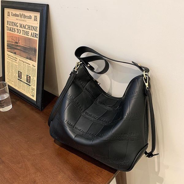 

evening bags shopper tote for women luxury designer handbag solid korean fashion quality simple bolsas shoulder female women's bag 2021