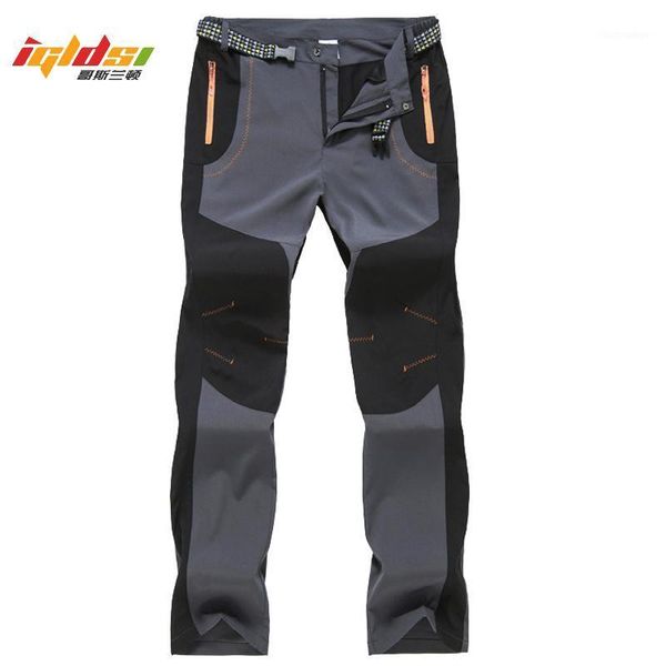 

men's quick dry casual pants summer multi pockets lightweight army cargo women sportswear waterproof trousers, Black