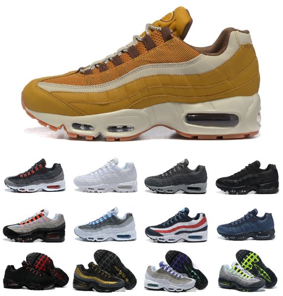 

undefeated mens ultra 95 og tt x 20th anniversary running sports shoes 95s trainer air triple black white sole grey blue neon chaussures max