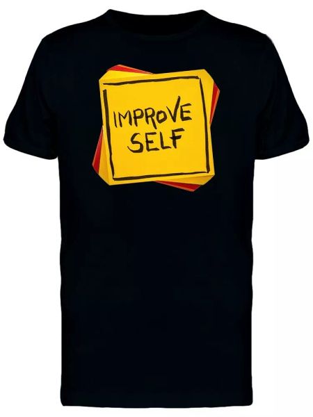 

Improve Self In A Sticky Note Tee Men's -Image by Shutterstock, White;black