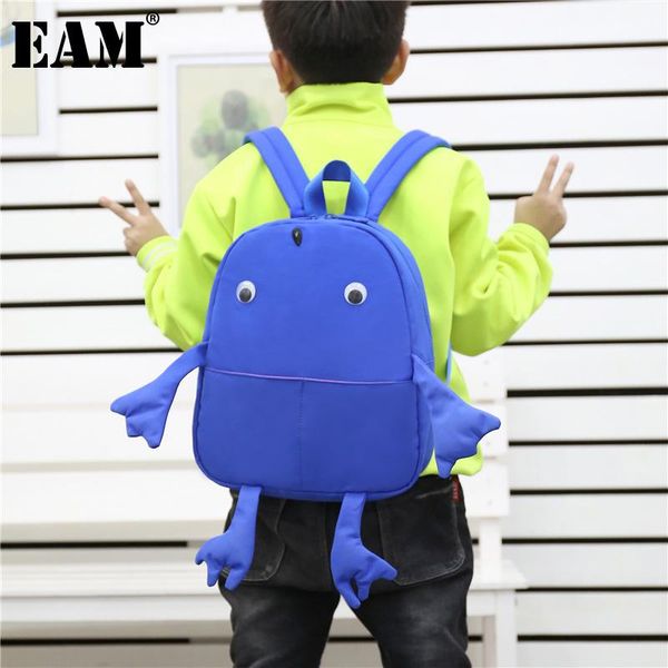 

backpack [eam] women small multicolor cute cartoons travel school bag canvas personality all-match fashion tide 2021 18a3710