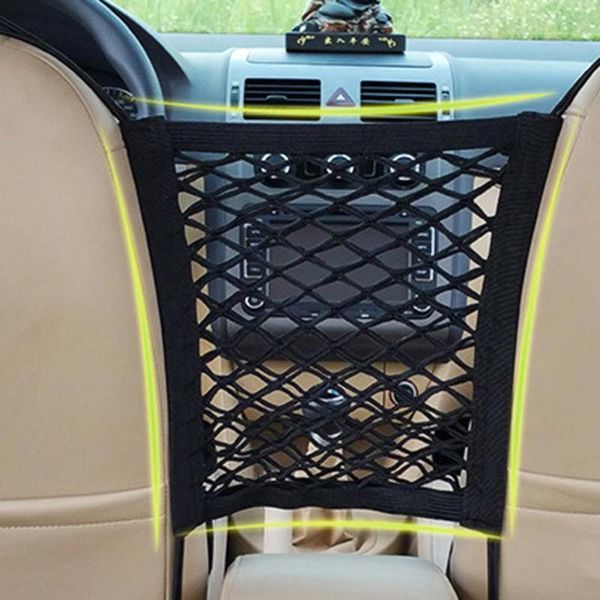 

car organizer universal linen seat connector net bag storage container vehicle supplies automobiles stowing tidying