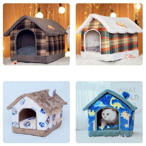 

cat beds & furniture pet dog house nest mat fluff cushion four seasons universal the small kitten removable and washable sleeping bag
