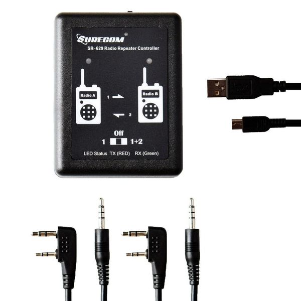 

walkie talkie surecom sr-629 2 in 1 duplex radio controller cross band for two way relay box