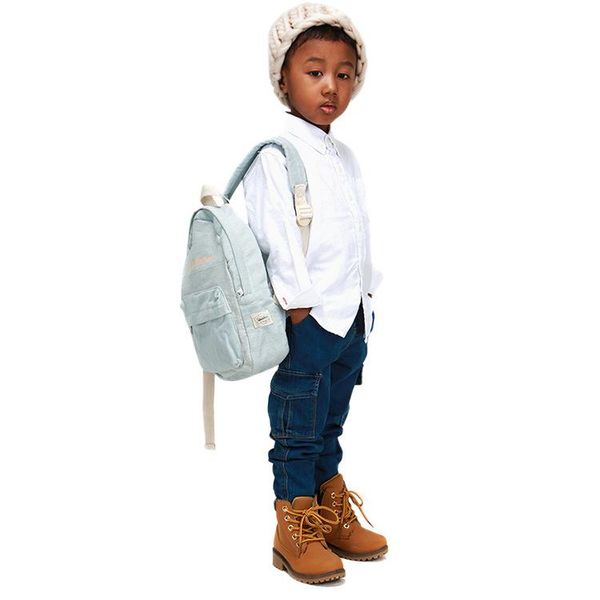 

school bags sleek minimalist children's shoulder bag trend kindergarten boys and girls backpack leisure temperament parent-child