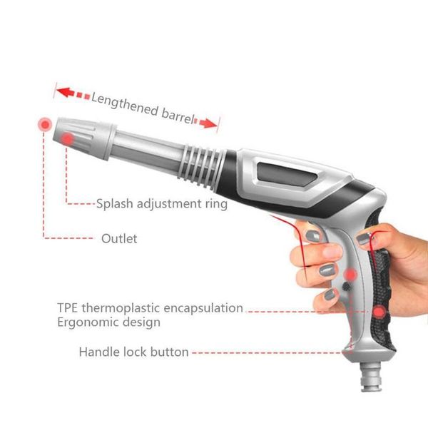 

watering equipments high pressure washer water gun garden hose nozzle foam sprinkler for washing tool car cleaning spray pot w9u4