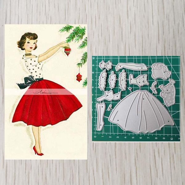 

painting supplies lady cutting dies 2021 scrapbooking die embossing po paper cards making