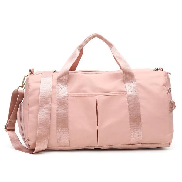 

duffel bags functional large capacity travelling bag nylon waterproof shoulder women fashion handbag pure color gym