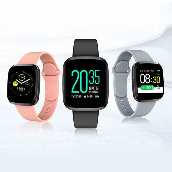 Smart Watch Frauen Männer Smartwatch für Android iOS Electronics Clock Fiess Tracker Silikongurt Uhren Stunden