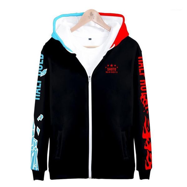 

men's hoodies & sweatshirts anime hoodie fashion no hero academia cosplay costume sweatshirt my trendy coats autumn zipper jacket cloth, Black