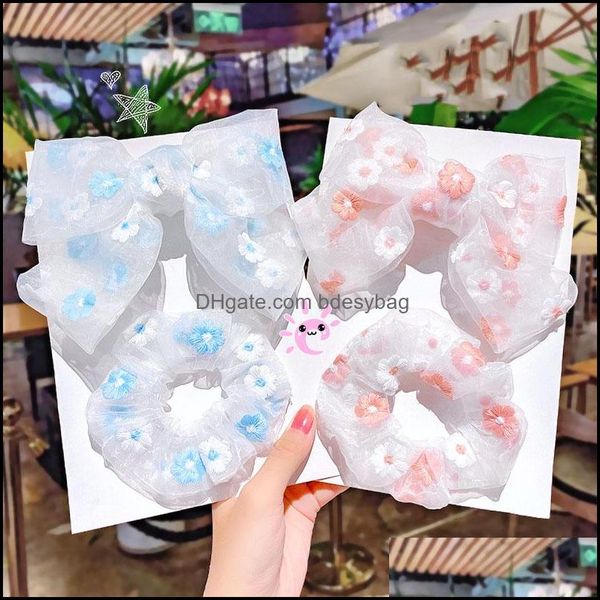 

pony tails holder jewelry jewelrywoman embroidery ties girls elasit hairband women hair aessories scrunchies rubber band lady ponytail holde, Golden;silver