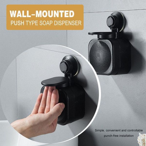 

liquid soap dispenser silicone push-type wall-mount shower bath shampoo container bathroom accessories