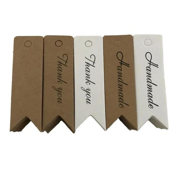 

kraft paper label retro blank price hanging tag handmade gift card bookmarks luggage hang christmas sn3464 greeting cards