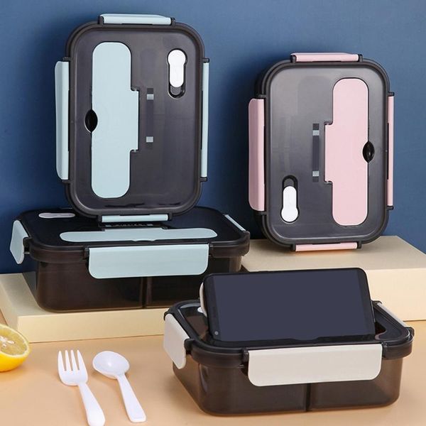 

storage bottles & jars portable insulated bento box microwave heating grid container leak-proof kids lunch outdoor activities travel