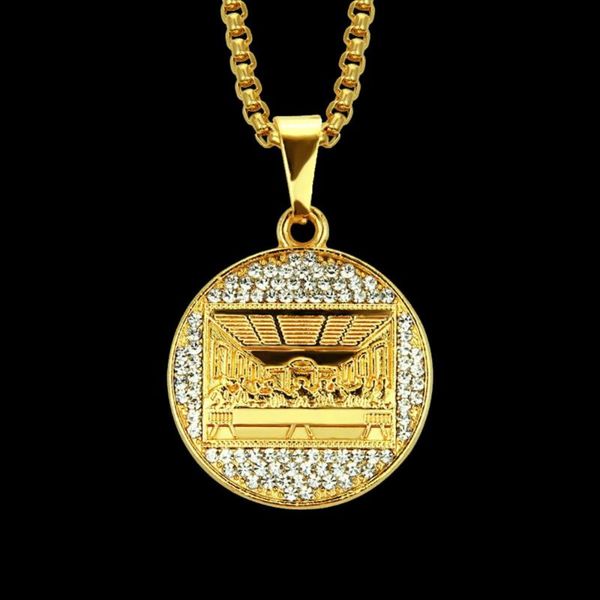 

pendant necklaces yellow and white the last supper necklace, Silver
