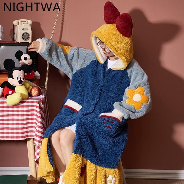 

blue soft long sleeve homerobe night robe fashion casual cute style kimono yukata front pocket woman's women's sleepwear, Black;red