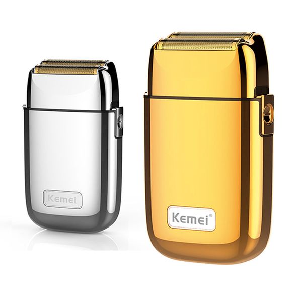 

kemei all-metal electric shaver men electric razor rechargeable beard shaver floating hair trimmer face care shaving machine