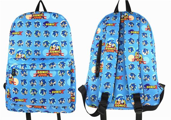 

backpack cartoon sonic canvas breathable school bag men women laptravel