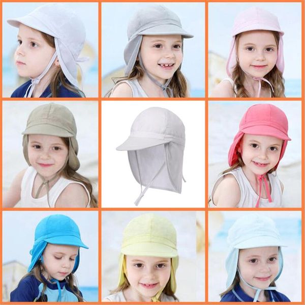 

wide brim children sun hat kids bucket cap summer beach girls travel outdoor fashion cute animals casual hats caps &, Yellow