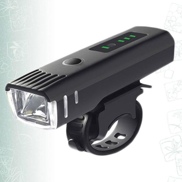 

1pc outdoor cycling mountain bike light sensor headlight led night lamp (black) lights