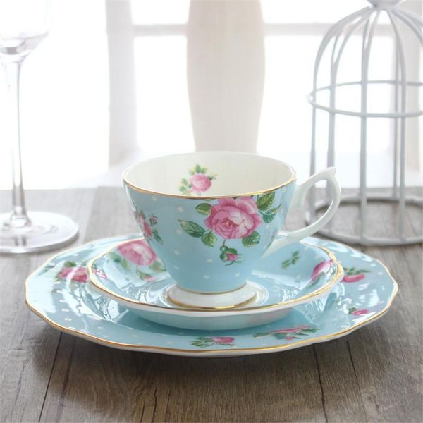 

cups & saucers ceramic coffee set cup saucer 8 inches plate porcelain tea milk water mugs dessert dish wedding gift present kitchen tablewar