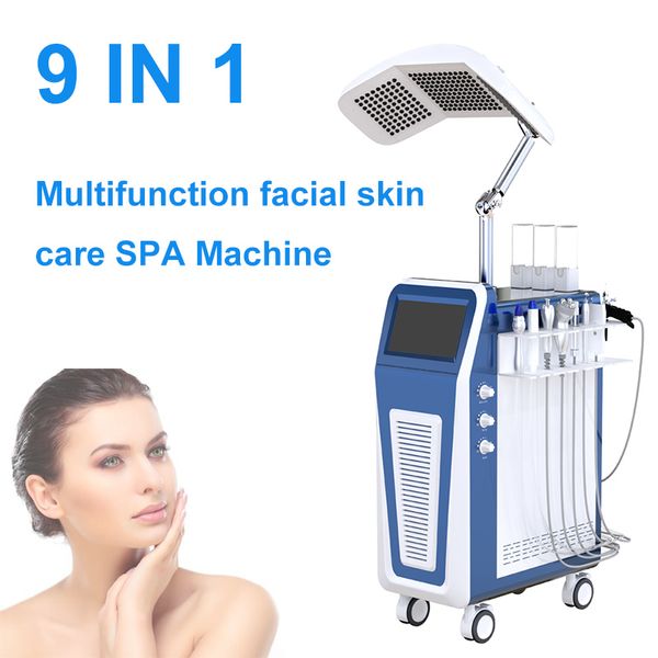 Mikrodermabrasion Sauerstoff-Hautpflege Jet-Peeling Rotlichttherapie Gesichtsschönheitsausrüstung Bleaching-Maschine Hydro-Peeling Aqua Gesichts-Facelift Bio-RF-Gerät