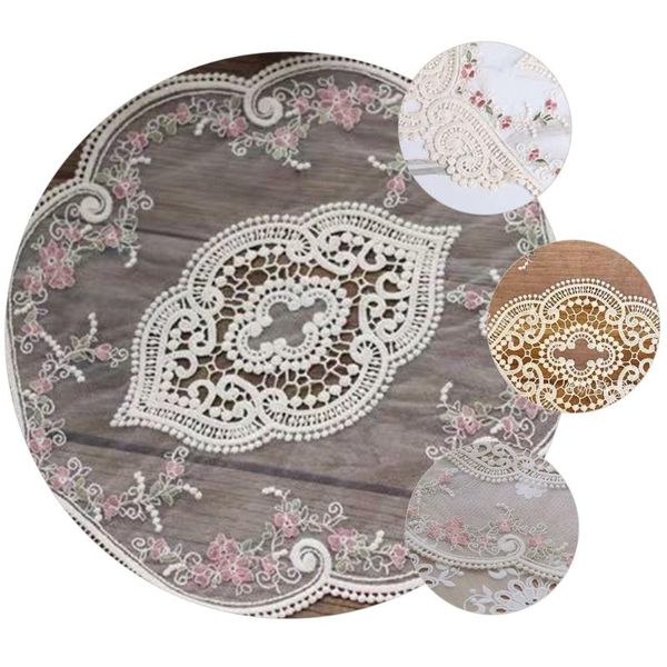 

table cloth 1pc chic lace place mat decorative embroidered placemat decor