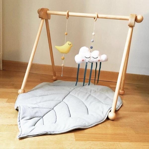 

carpets born leaf-shaped soft crawling carpet exercise game mat kids sleeping rug decorchildren's room decoration-multicolor