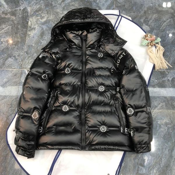 

luxury france mens down jacket letter monclair logo knitted women parkas panel casual coats bomber jackets designers men s clothing 007, Black