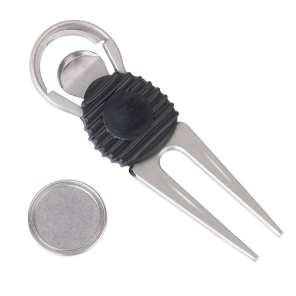 

golf balls 2pcs nonslip golfer club divot tool (silver)