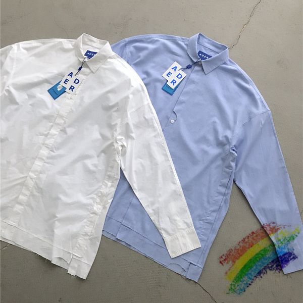 

t shirts oversize adererror shirts men women 1:1 solid color casual blouse ader error striped shirt, White;black