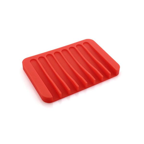 

soap dishes reusable eco-friendly silicone bathroom dish plate holder tray storage case tue88