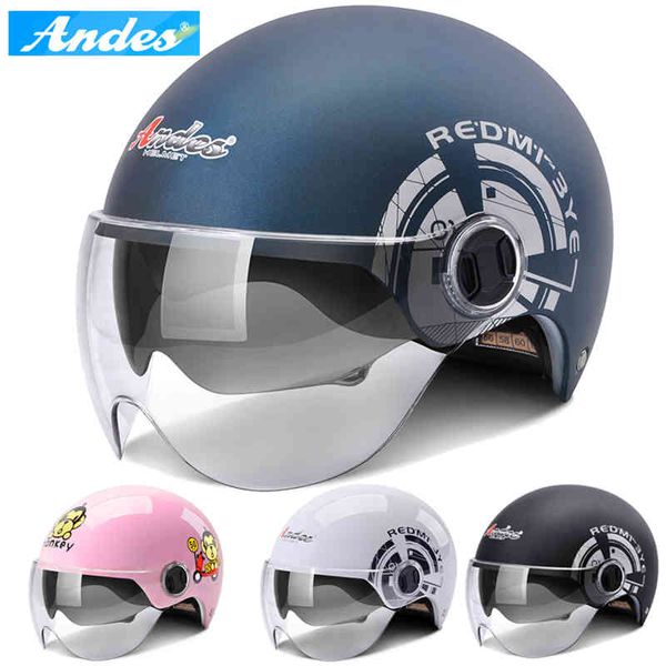 Elektro-Rcycle Dual Single Lens Visiere Helm Fahrrad Männer Frauen Sommer Roller Moto Casco