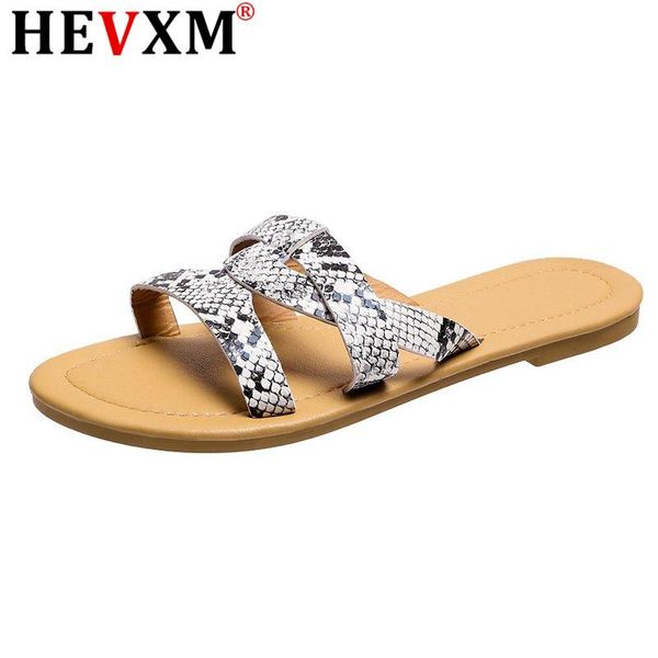 

women beach sandals summer flat slippers outside leopard print simple comfortable, Black