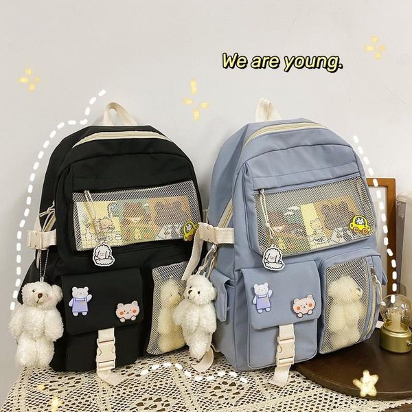 

backpack cute girls women large capacity ins school bags for teenage female korean harajuku student bookbag