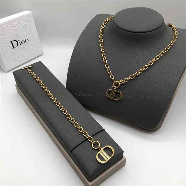 

75% off outlet online family new letter necklace bracelet, Black