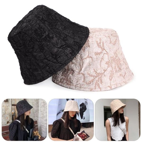 

wide brim hats fashion casual cotton women fisherman cap bucket hat panama sun, Blue;gray