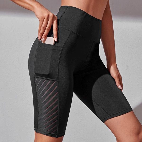 

women's leggings elastic waist women seamless solid fitness sports legging sweat proof hip leggins pantalon pour femme, Black