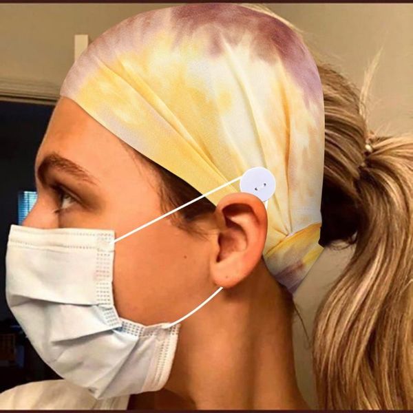 

headbands men women sweatband with buttons running yoga elastic hair band headwrap cross headwear outdoor #y4 bands