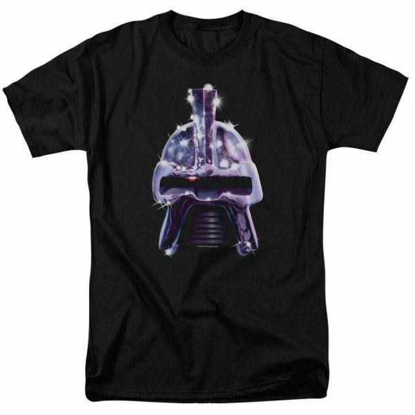 

battlestar galactica retro cylon head t shirt licensed sci-fi tv tee new black, White;black