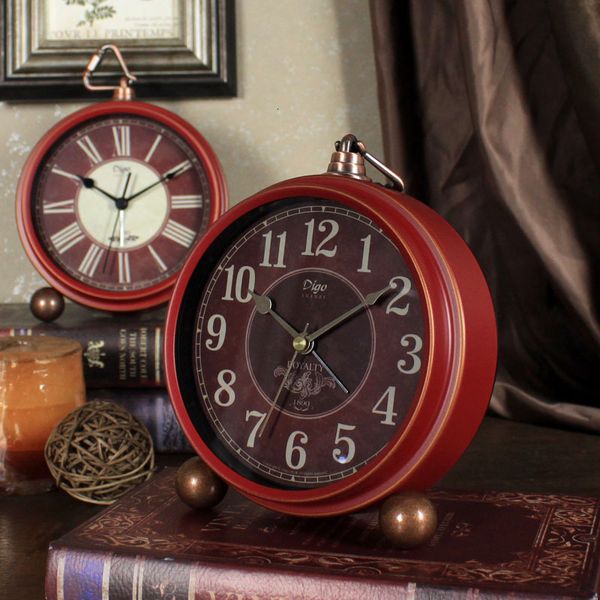 

electronic alarm red creative ornament clock