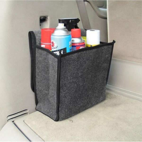 

car organizer foldable seat back rear travel storage holder interior bag hanger 270e