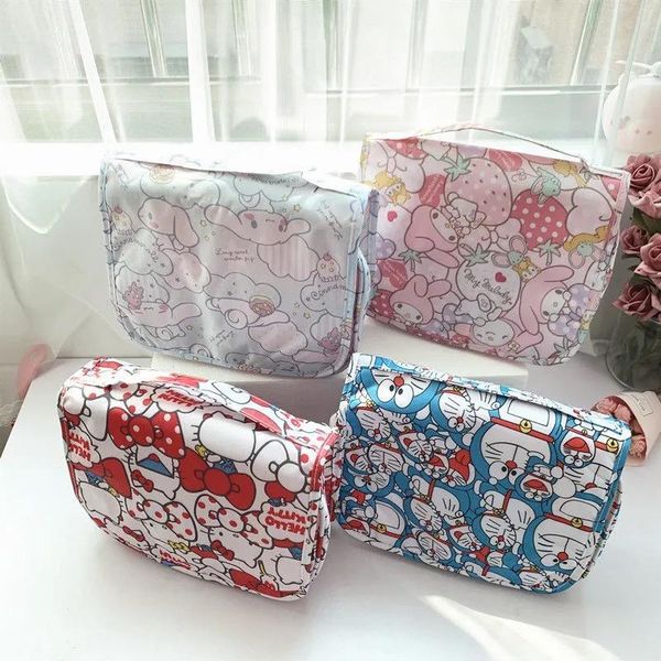 

storage bags high capacity makeup bag helloo kitty melodyed travel cosmetic waterproof toiletries foldable