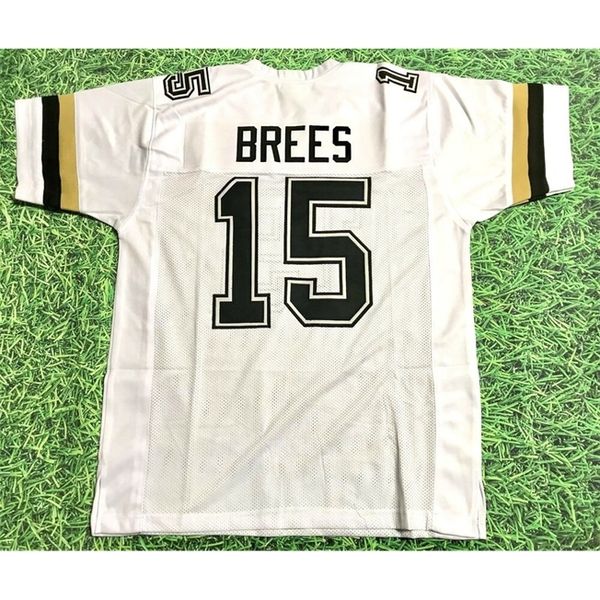 Maglia da calcio personalizzata Mitch Uomo Gioventù Donna Vintage DREW BREES CUSTOM PURDUE BOILERMAKERS Rara scuola superiore Taglia S-6XL o qualsiasi maglia con nome e numero