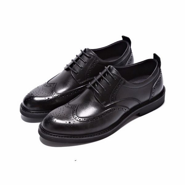 

bullock carved men's shoes guangzhou leather british busins drs, Black
