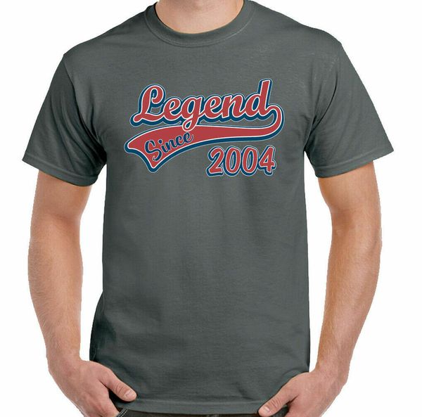 

17th birthday 2004 legend from man funny 17 age t-shirt, White;black